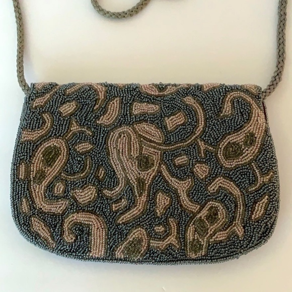 SOLD! VINTAGE Genie Beaded Evening Bag - Picture 2 of 5